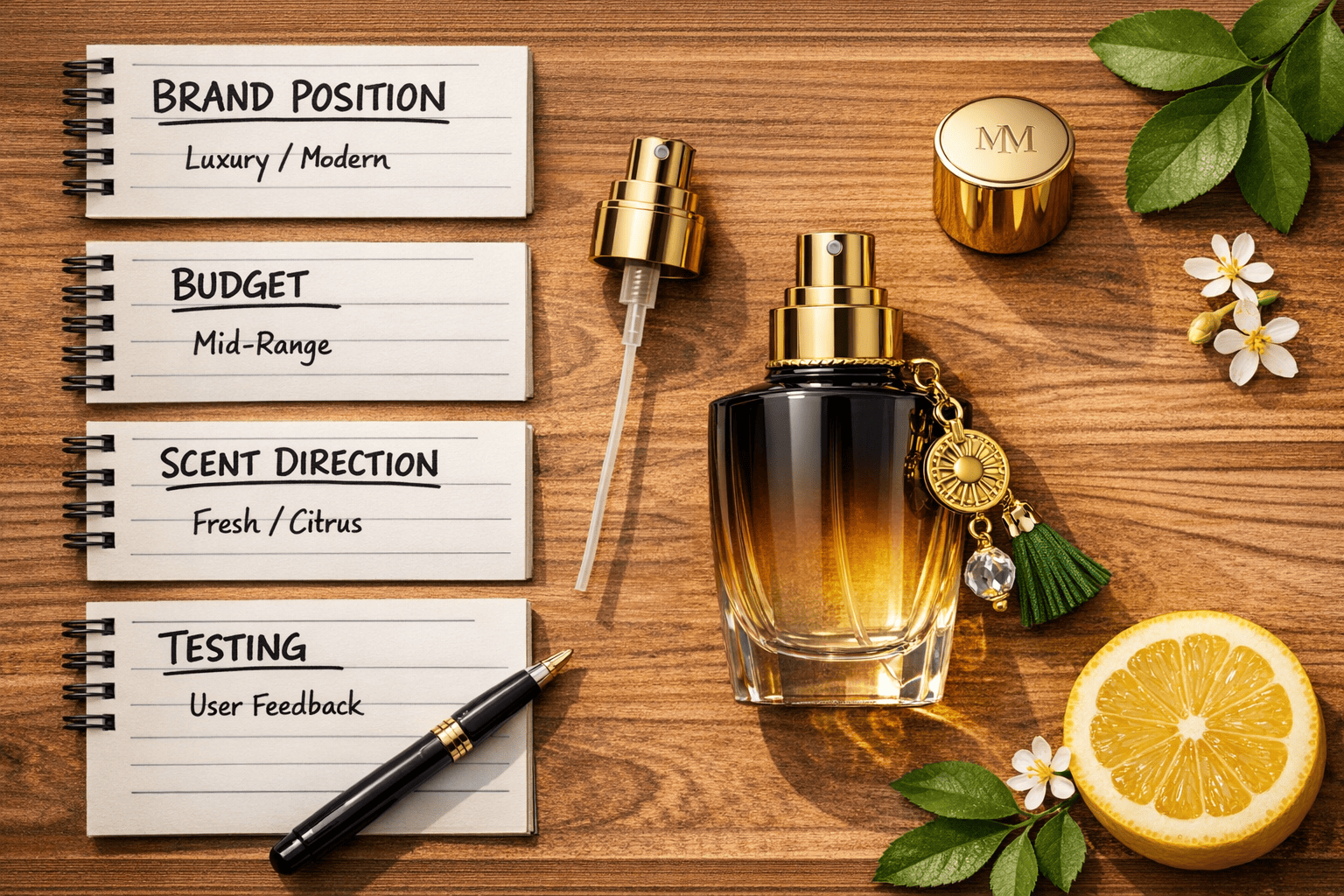 custom perfume bottle for beginner brand