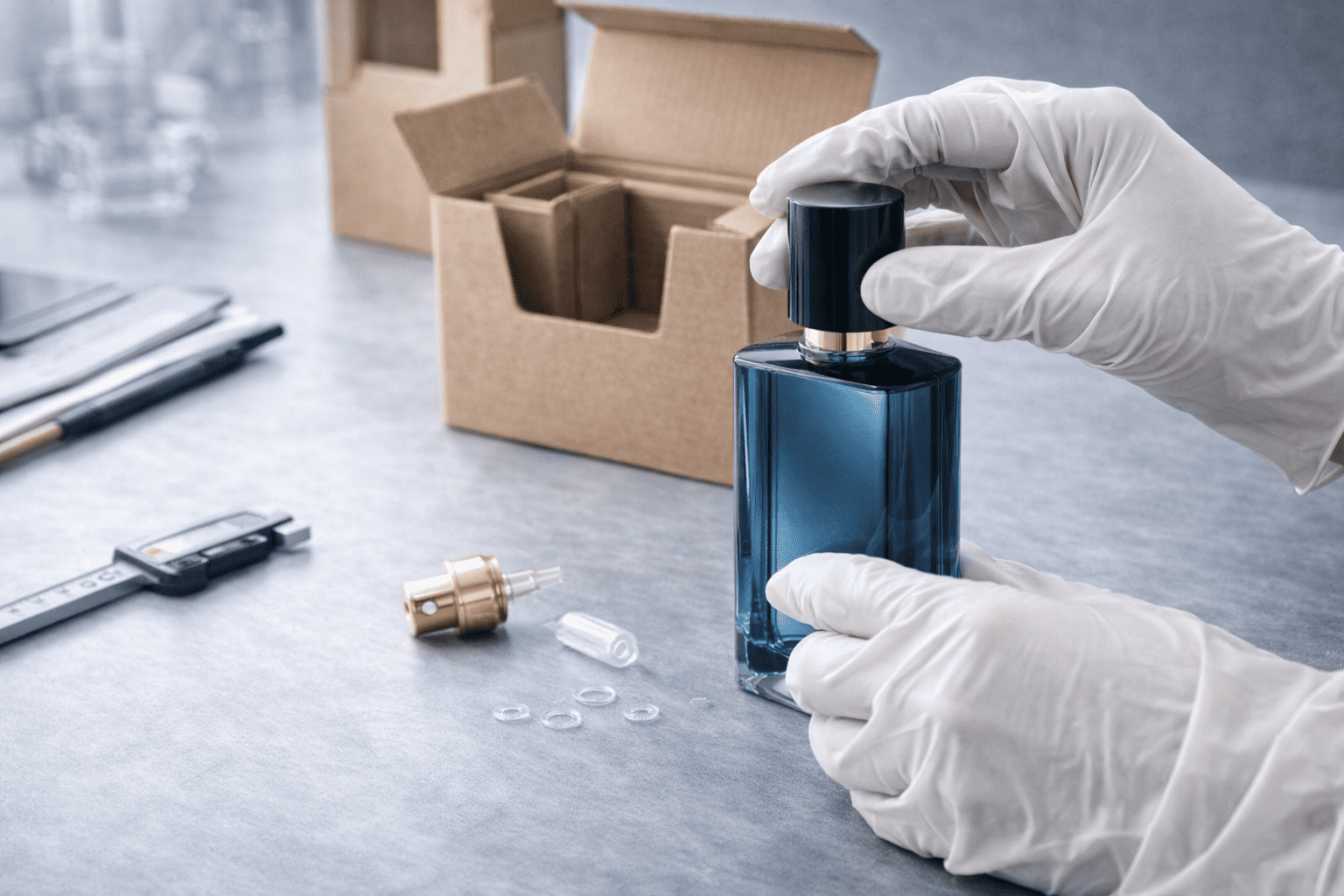 perfume bottle leakage testing