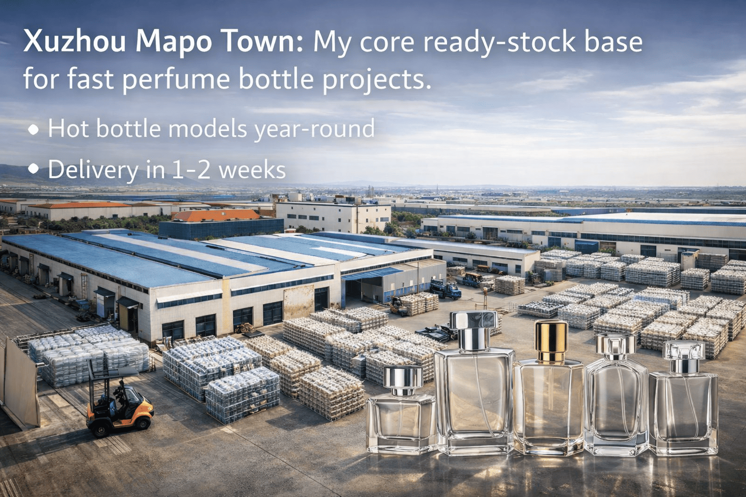 Xuzhou Mapo Town perfume glass bottle stock base