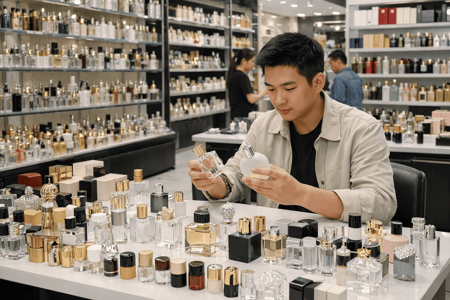 Yiwu all-category stock perfume bottle sourcing