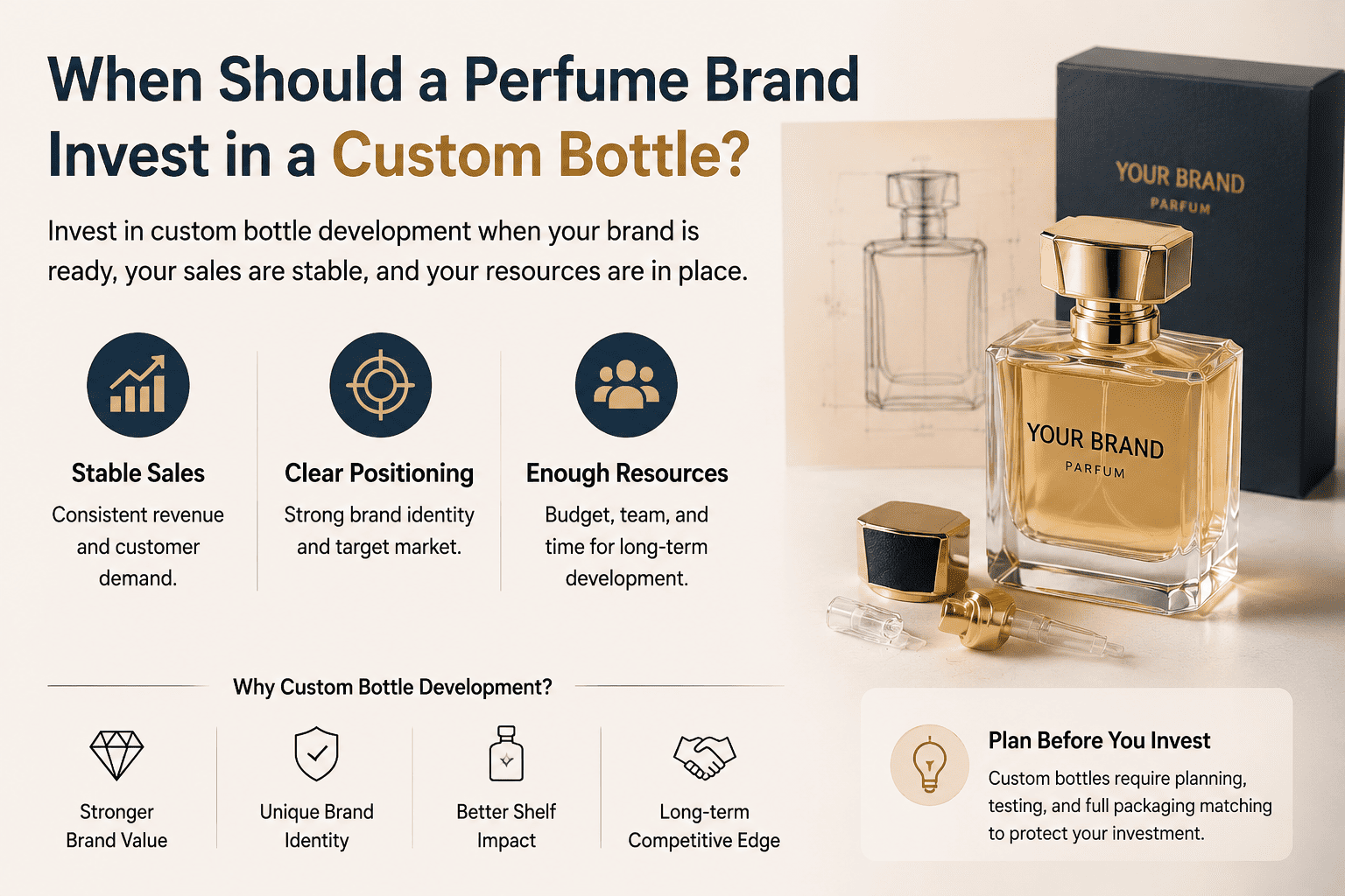 Luxury custom perfume bottle development