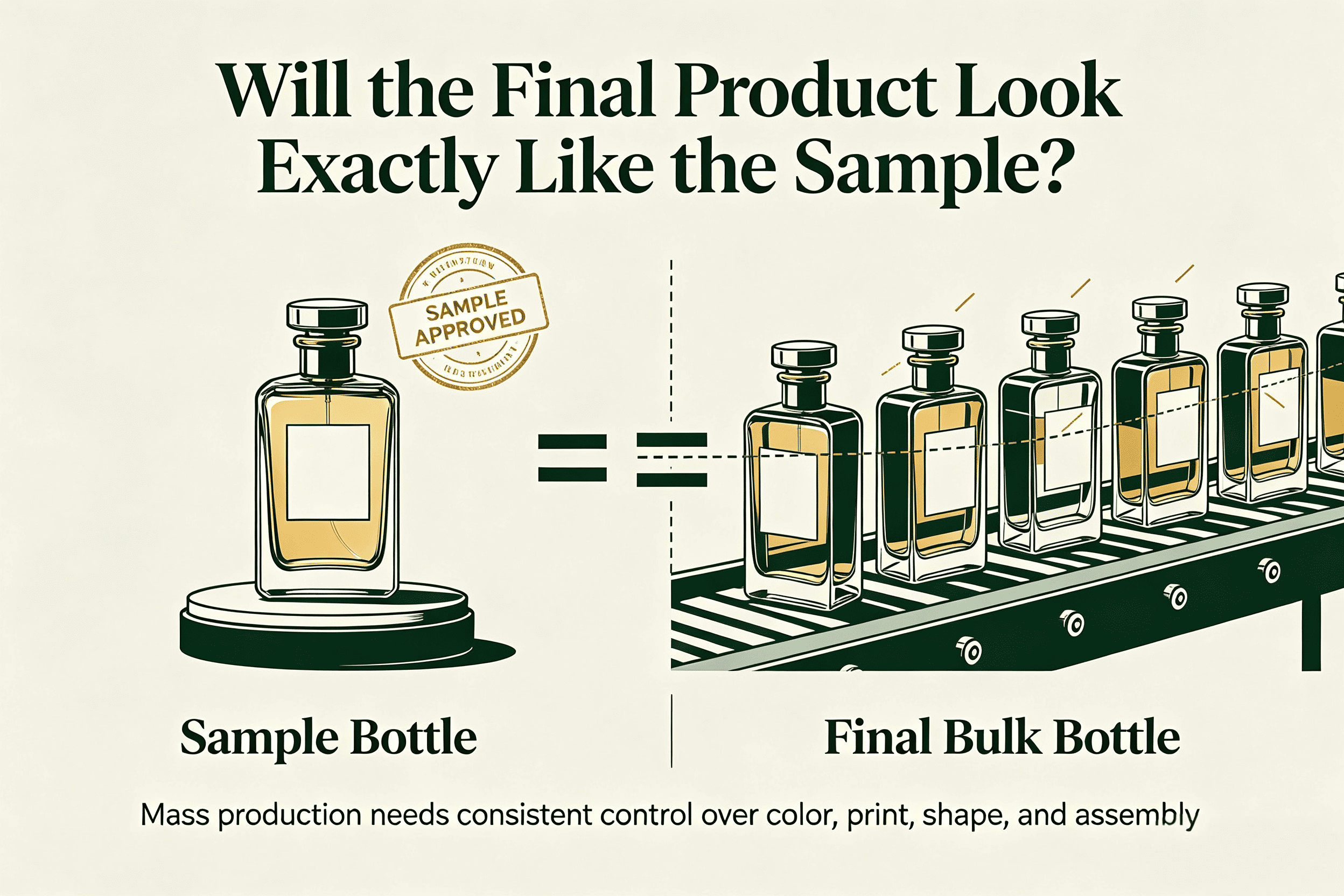 Customized perfume bottle decoration