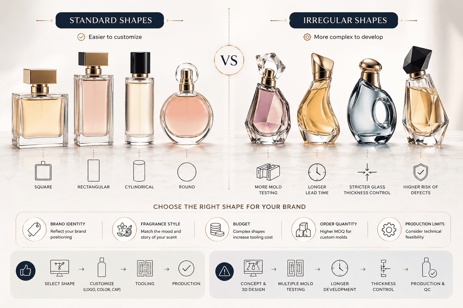 perfume bottle shapes for perfume rebranding