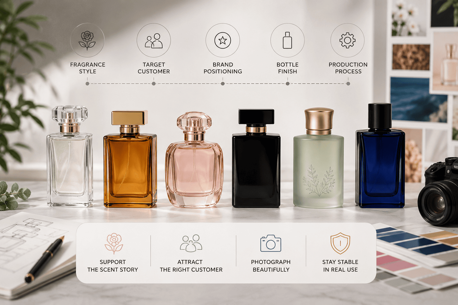 perfume bottle color guide