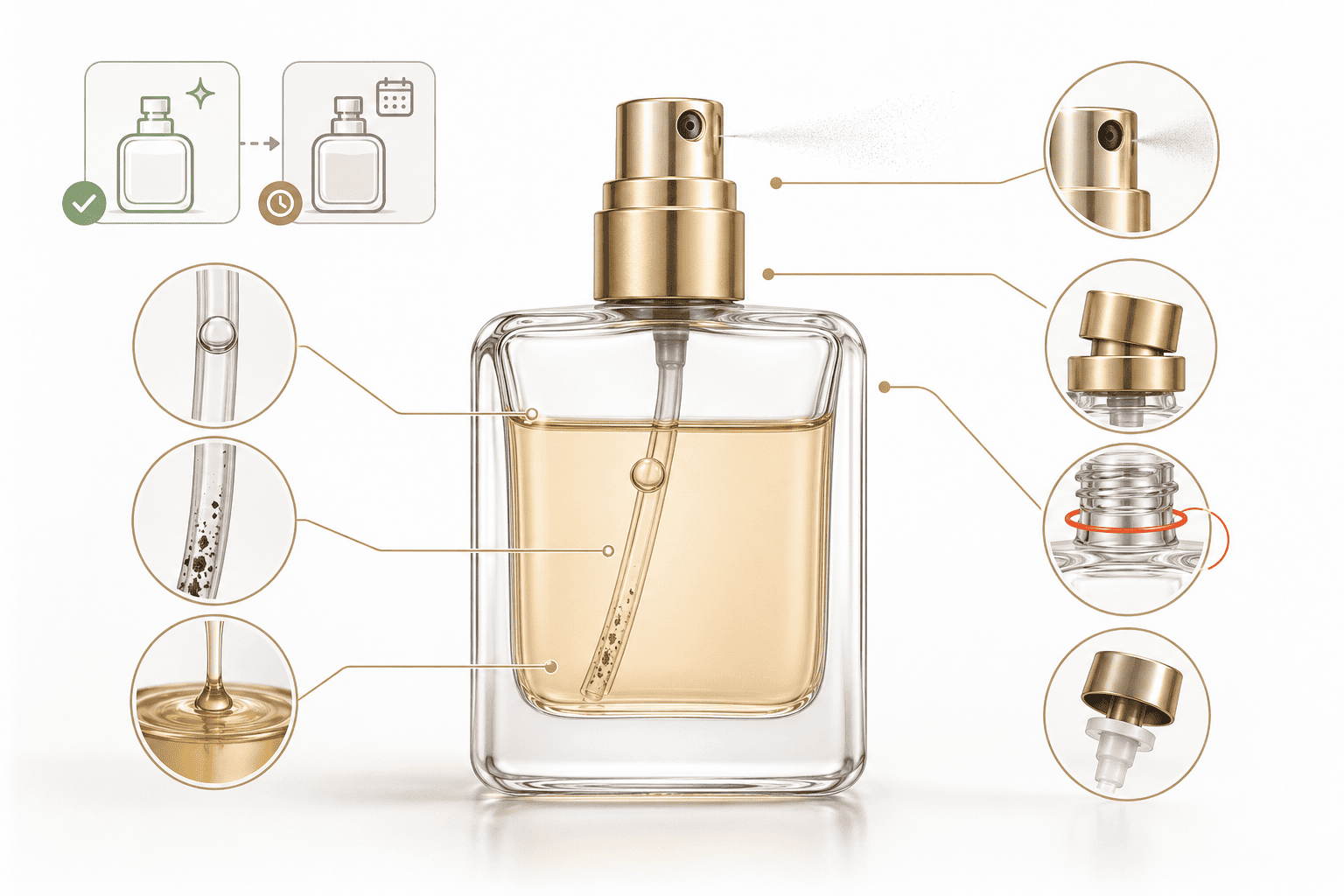 perfume bottle not spraying atomizer problems