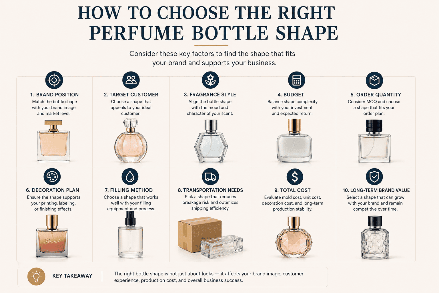 choosing perfume bottle shape for rebrand