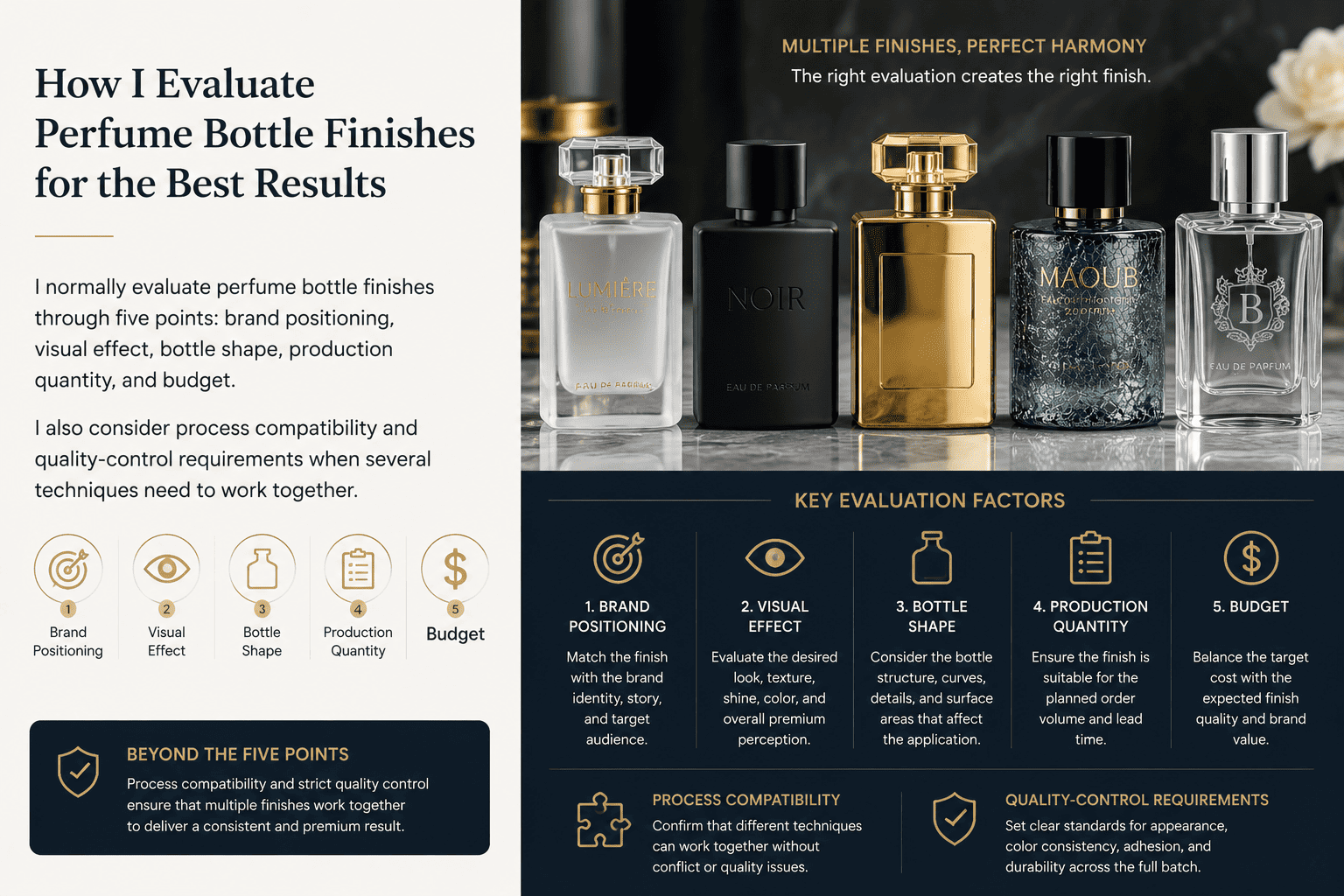 how to choose perfume bottle decoration process