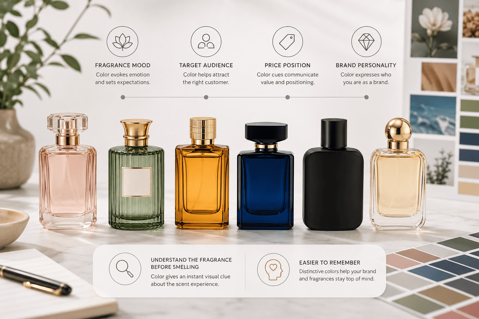 perfume bottle color psychology