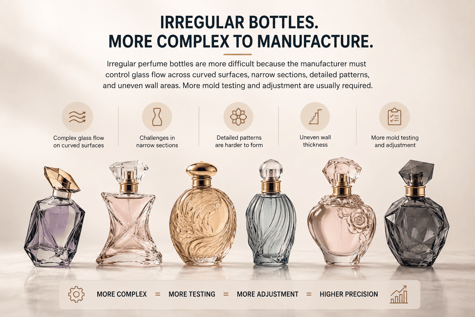 irregular custom perfume bottle shapes