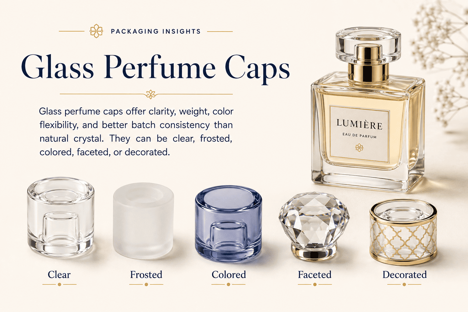 glass perfume bottle caps