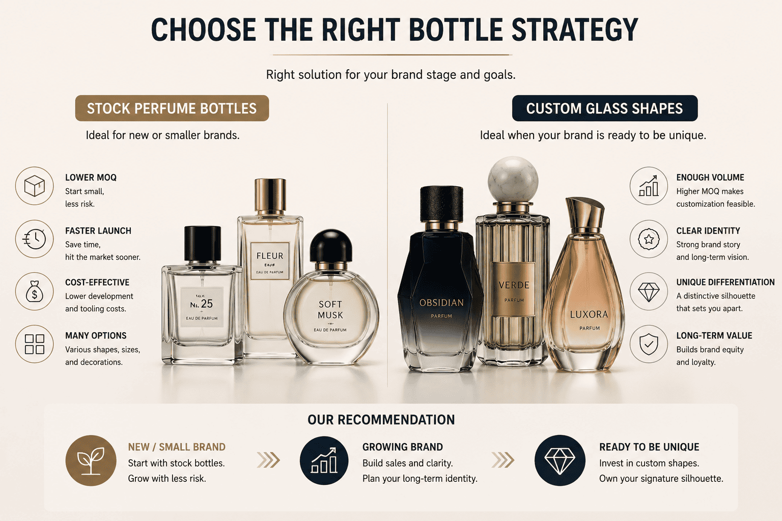 stock vs custom cologne bottle design
