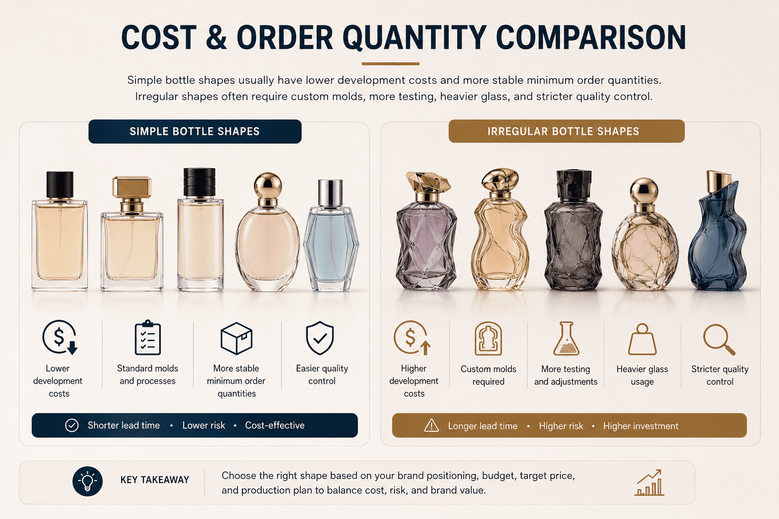 custom perfume bottle cost and minimum order quantity