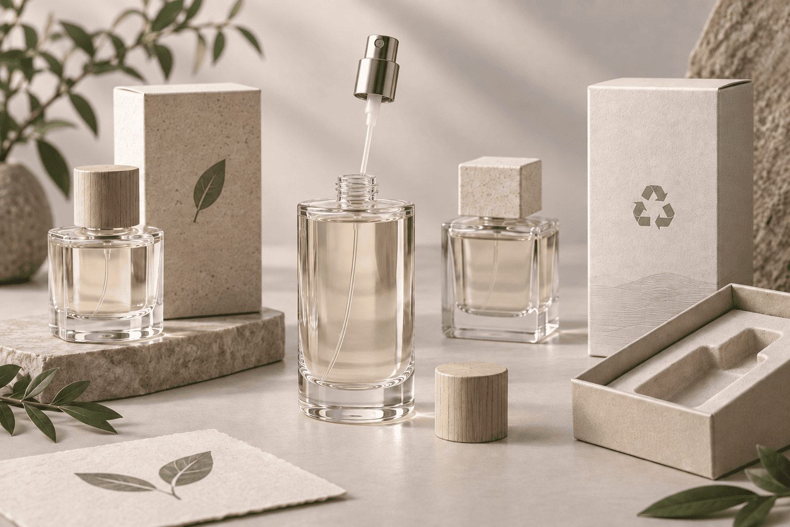 sustainable packaging for niche perfume brands