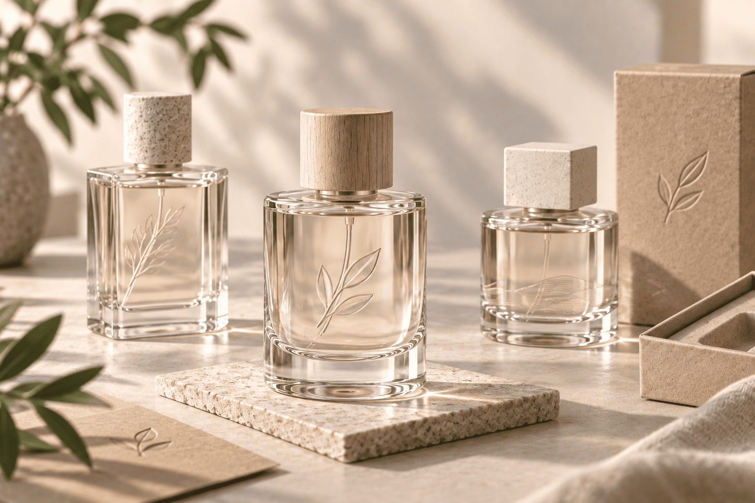 plastic free perfume bottle packaging