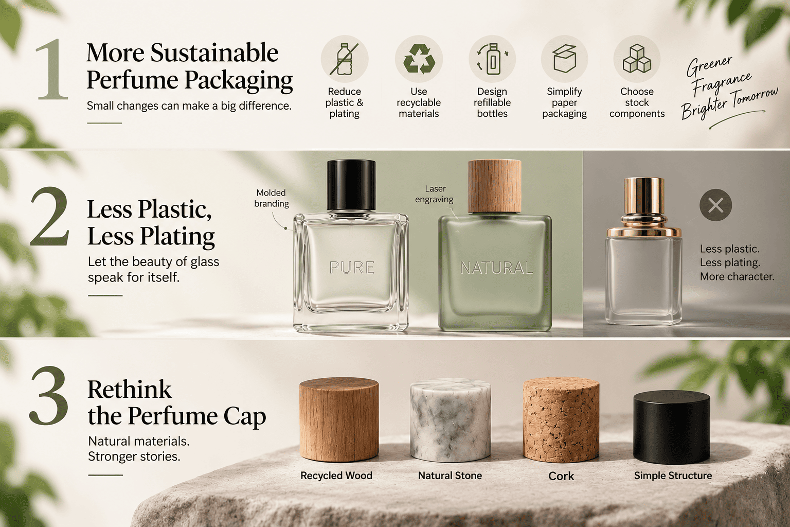 sustainable wooden perfume caps
