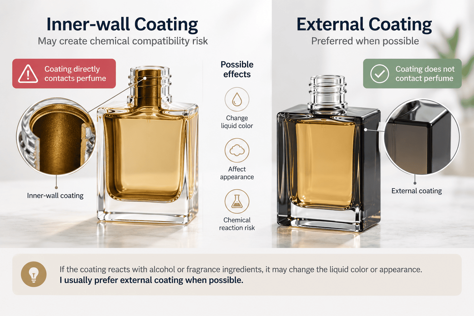 inner wall coating perfume bottle