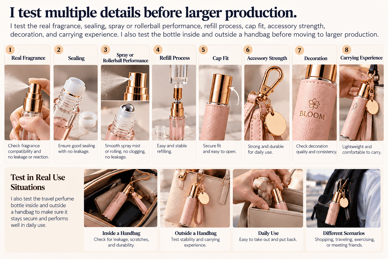 test travel perfume bottles before ordering