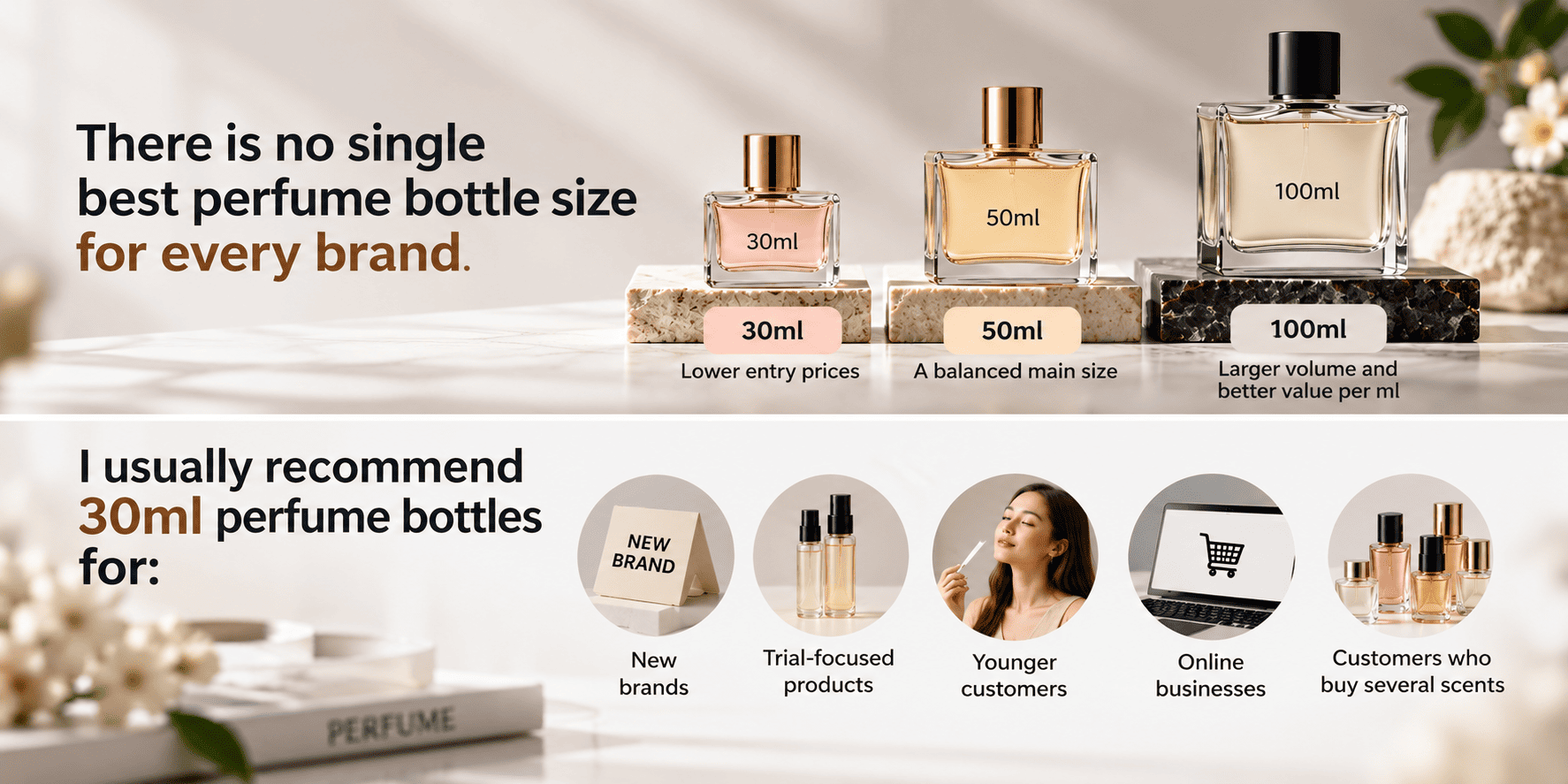30ml perfume bottle for new fragrance brands